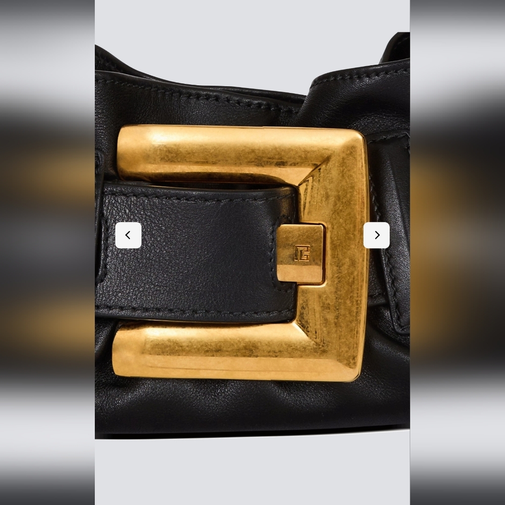 Balmain Black and Gold Shoulder Bag - Picture 8 of 17